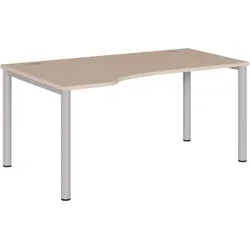Freiform Schreibtisch FF4 mit Rundrohrgestell