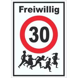 Freiwillig 30 Aufkleber  Spielende Kinder A5 (148x210mm)