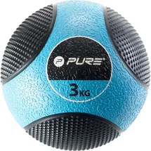 Pure2Improve Medizinball 3kg - Black / Blue - 3 kg