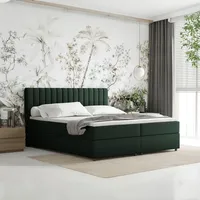 Panda möbel Boxspringbett 180x200 Everest mit Topper, mit Bettkästen,