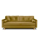 Konsimo Einzelsofa Eriso ¦ gelb ¦ Maße (cm): B: 220 H: 80