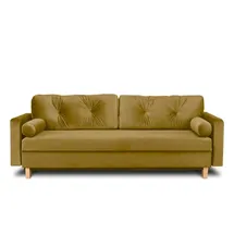 Konsimo Einzelsofa Eriso ¦ gelb ¦ Maße (cm): B: 220 H: 80