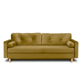Konsimo Einzelsofa Eriso ¦ gelb ¦ Maße (cm): B: 220 H: 80