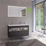 Keuco Waschtischunterschrank Stageline 120x62,5x49cm, D Vul., G Vul. sat, m El.