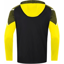 Jako Herren Kapuzenjacke Performance Schwarz/Soft yellow S