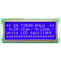 Display Elektronik LCD-Display Weiß Blau (B x H x T) 146 x 62.5 x 14mm