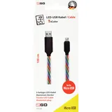 2Go 797145 USB Kabel 1 m USB B Micro-USB B Mehrfarbig