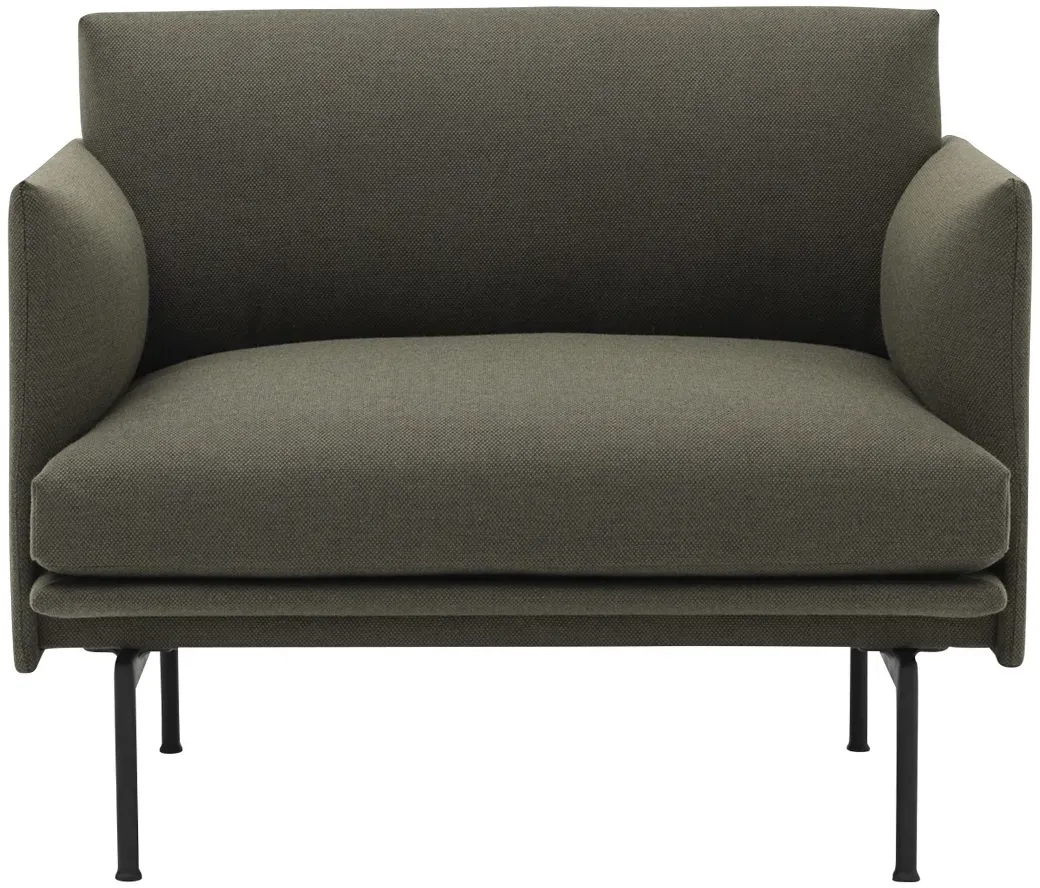 Muuto Outline Chair, fiord 961 / schwarz