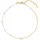 LEONARDO JEWELS BY LEONARDO Fußkette Ciao Nana • Fuss-Kettchen aus goldfarbenem Edelstahl • weiße Perlen • akzentuiert durch kleine Goldkugeln • 24-28 cm Länge • Schmuck Geschenk für Frauen • 024989