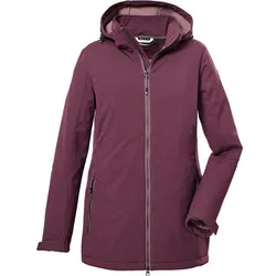 KILLTEC Damen Funktionsjacke KOW 8 WMN SFTSHLL, dunkelpflaume, 38