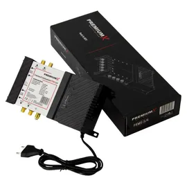 Premium X PremiumX Multischalter Set 5/4 Multiswitch Quattro LNB 8x F-Stecker,