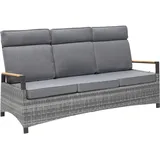 LC Garden »Keramo« Teak Living 3er Sofa Dreisitzer Sofa grau- mix