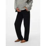 MAMA LICIOUS Umstandshose "MLLIF STRAIGHT JRS PANT NOOS", Damen, Gr. S (36), N-Gr, schwarz, Jersey, Obermaterial: 63% Viskose, 32% Nylon, 5% Elasthan, unifarben, normal, Hosen