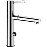 Delabie Elektron. MBatt. Schwenkausl.,H160mm,2 BIOCLIP-Edelstahlausl.