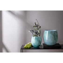 Fink Kerzenhalter), Vase oder Windlicht, COSMIC Opalglas Grün (17cm)