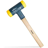 Wiha Schonhammer rückschlagfrei mit Hickory-Holzstiel, Rund-Schlagkopf 60 mm