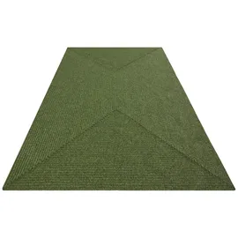HANSE HOME Northrugs Trenzado In- & Outdoor Teppich Wetterfest – Pflegeleicht Handmade-Look für Innen und Außen Gewebter Outdoorteppich Läufer für Balkon, Wohnzimmer, Garten – Grün, 80x150
