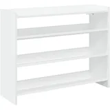 vidaXL Schuhregal 80 x 25 x 62 cm weiß