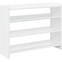 vidaXL Schuhregal 80 x 25 x 62 cm weiß