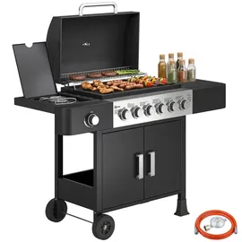 Outsunny Gasgrill 17,8 KW schwarz