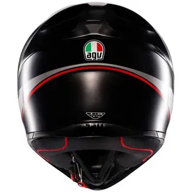 AGV K1 S Lap Helm, schwarz-rot, Größe S