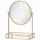 4LIVING Kosmetikspiegel gold Glas, 20.5x26x10 cm, Spiegel, Schminkspiegel
