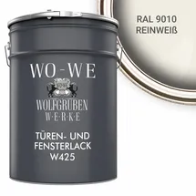 WO-WE Türen und Fensterlack 3in1 Weiß 5 l