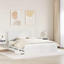 vidaXL Moderner Bettrahmen 180 x 200 cm Weiß