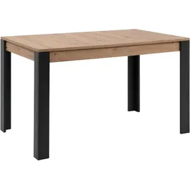 CaliCosy Ausziehtisch 80 x 75 x 80 cm braun/schwarz