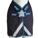 Horseware Amigo Bravo12T/OLite DiscFrn Turnout Decke wasserdicht Navy/Navy & Weiß, Größe: 6'0