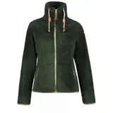 ICEPEAK Colony S6 Midlayer flauschige Fleecejacke Damen 595 dark green S
