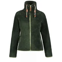 ICEPEAK Colony S6 Midlayer flauschige Fleecejacke Damen 595 dark green S