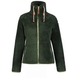 ICEPEAK Colony S6 Midlayer flauschige Fleecejacke Damen 595 dark green S