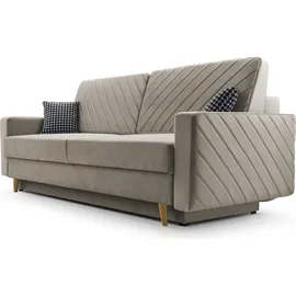 moeblo Schlafsofa CALIFORNIA – Sofa aus Samtstoff Couch für Wohnzimmer Sofagarnitur Polstersofa Wohnlandschaft Velours mit Bettfunktion, Bettkas...