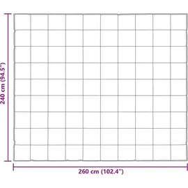 vidaXL Sommerdecke Silber 240 x 260 cm Satin und Mikrofaser
