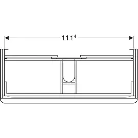 Geberit Smyle Square Waschtischunterschrank 2 Laden