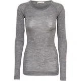 seamless basic T-shirt Woolen Jade in Grey melange), | Gr.: onesize,