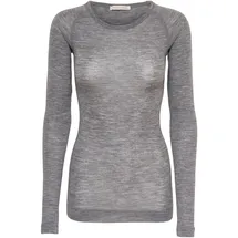 seamless basic T-shirt Woolen Jade in Grey melange), | Gr.: onesize,