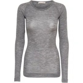 seamless basic T-shirt Woolen Jade in Grey melange), | Gr.: onesize,