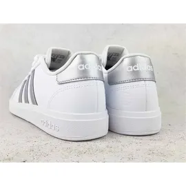 adidas Grand Court Lifestyle Tennis Lace-Up Kids Cloud White / Matte Silver / Matte Silver 35