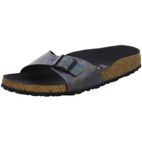 BIRKENSTOCK Madrid MF Damen,Frauen,Sandalen,Synthetik,formbeständig,strapazierfähig,hautfreundlich,Black,38 EU - 38 EU Schmal