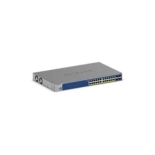 S3300-28X-PoE+ (GS728TXP), Switch - grau, 195W PoE Budget