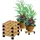BigDean Pflanzenroller Buchenholz 30 x 30 cm