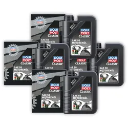 4x 1L LIQUI MOLY 1130 Motoröl SAE 50 Classic Motorenöl Oldtimer Youngtimer Öl