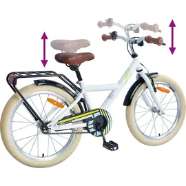 vidaXL Kinderfahrrad 18 Zoll weiß