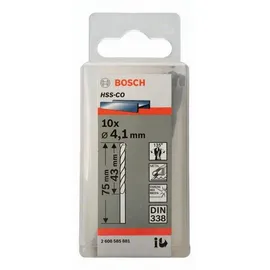 Bosch Metallbohrer HSS-Co 4,1 x 43 x 75 mm 10er-Pack