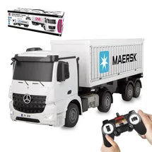 Jamara RC-Auto Container LKW Mercedes-Benz Arocs 1:26 2,4GHz RTR weiß