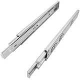 SO-TECH® Auszug Vollauszug 25 kg 300 - 600 mm KV2-25-H45-PP Push-Open von SO (2 St), KV2-25-H45-L550-PP 550 mm für grifflose Schubladen silberfarben