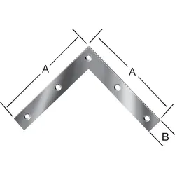 Alberts Eckwinkel 120x120x20 mm