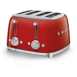 Smeg Toaster Toaster SMEG 4-Schlitz-Toaster Auswahl Farbe TSF03 Auswahl: Rot rot Markenwarenshop